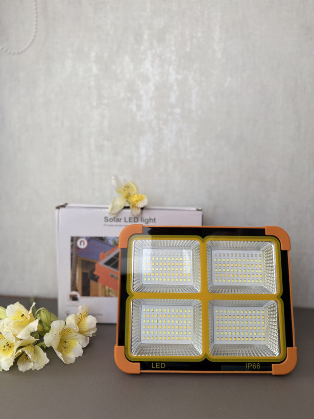 چراغ خورشیدی سولار Solar LED Light اورجینال | 4 باتری 288 لامپ ضدآب
