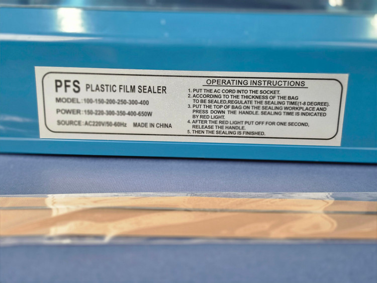 دستگاه پرس حرارتی و دوخت پلاستیک برقی اورجینال ۲۵ سانت ایمپالس سلر PFS-250