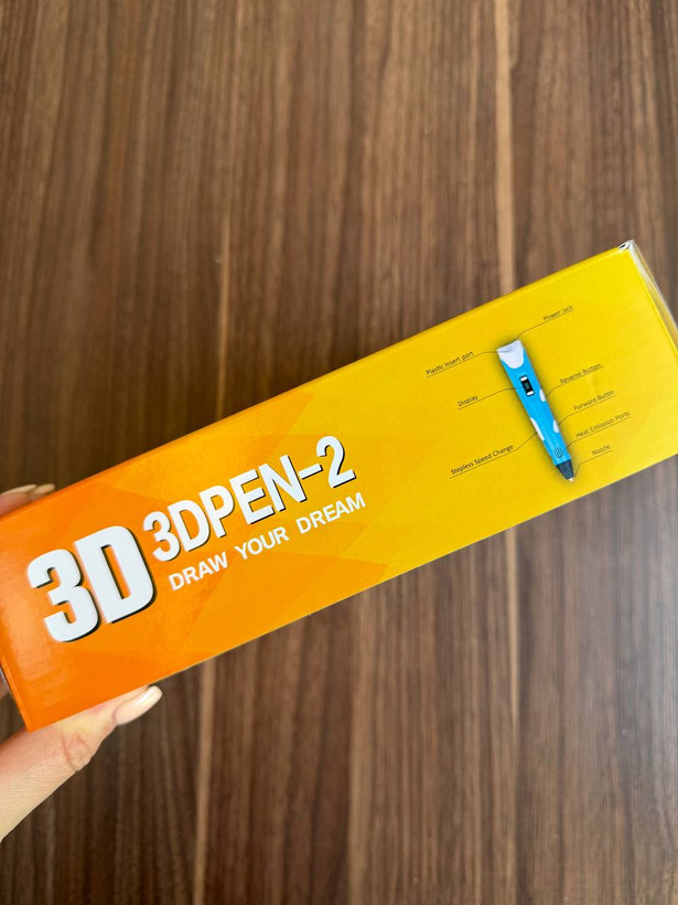 قلم طراحی سه بعدی 3D PEN-2 اورجینال | نمایشگر دار با تنظیم سرعت و فیلامنت PLA و ABS