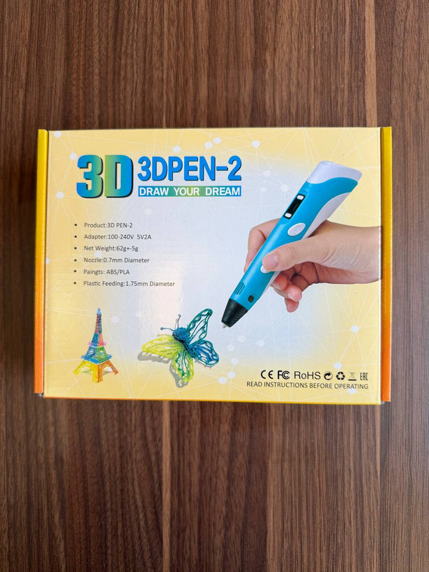 قلم طراحی سه بعدی 3D PEN-2 اورجینال | نمایشگر دار با تنظیم سرعت و فیلامنت PLA و ABS