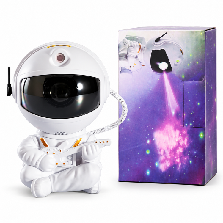 چراغ خواب کهکشانی فضانورد Astronaut Nebula Projector | مدل نشسته گیتار به دست با ریموت کنترل